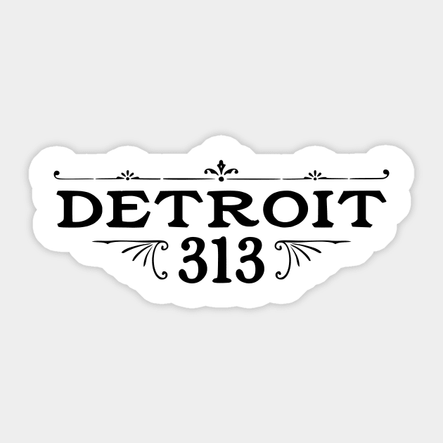 Detroit 313 Sticker by KickStart Molly